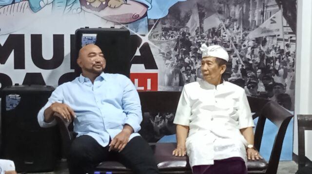 Foto: Calon Gubernur Bali Nomor Urut 1, Made Muliawan Arya alias De Gadjah bersama Mantan Gubernur Bali 2008-2018, Komjen Pol (Purn) DR. I Made Mangku Pastika, M.M.